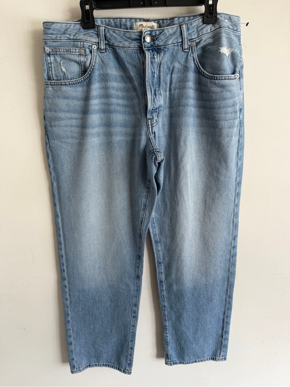 Madewell Faded Light Blue Boyfriend Jeans